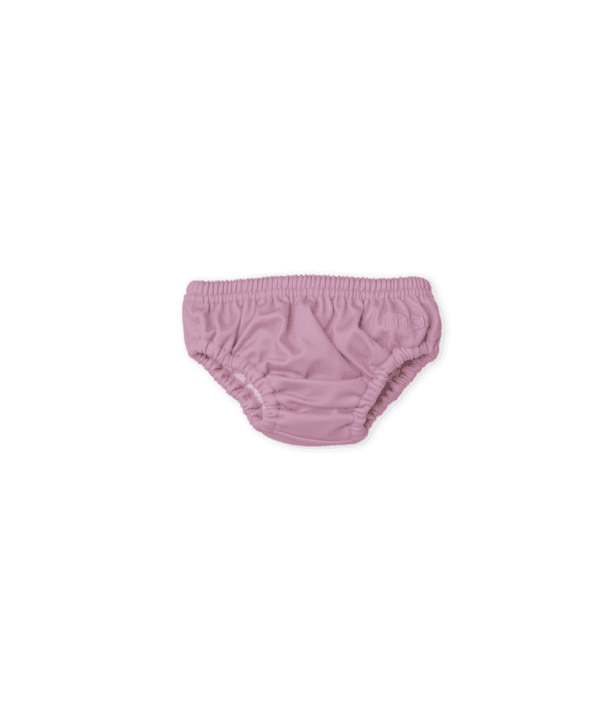 Lumi Brief Swim Nappy - Rose Colour isolated on a white background.