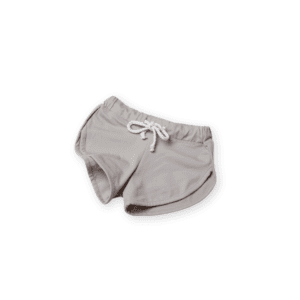 Pair of Mesa Trunks - Sand Colour with a drawstring on a white background.