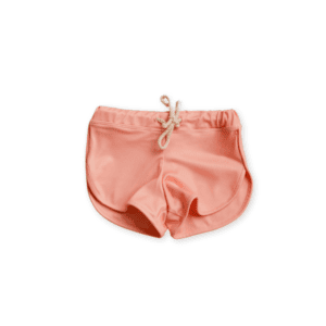 A Mesa Trunks - Apricot with a drawstring.