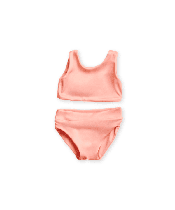 A pink Arla Bikini - Apricot and panties.