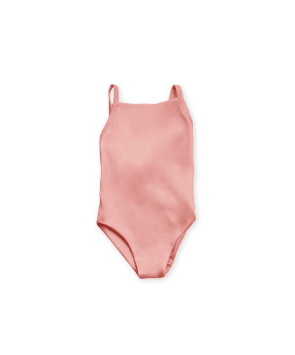 A Mara One-Piece - Apricot swimsuit.